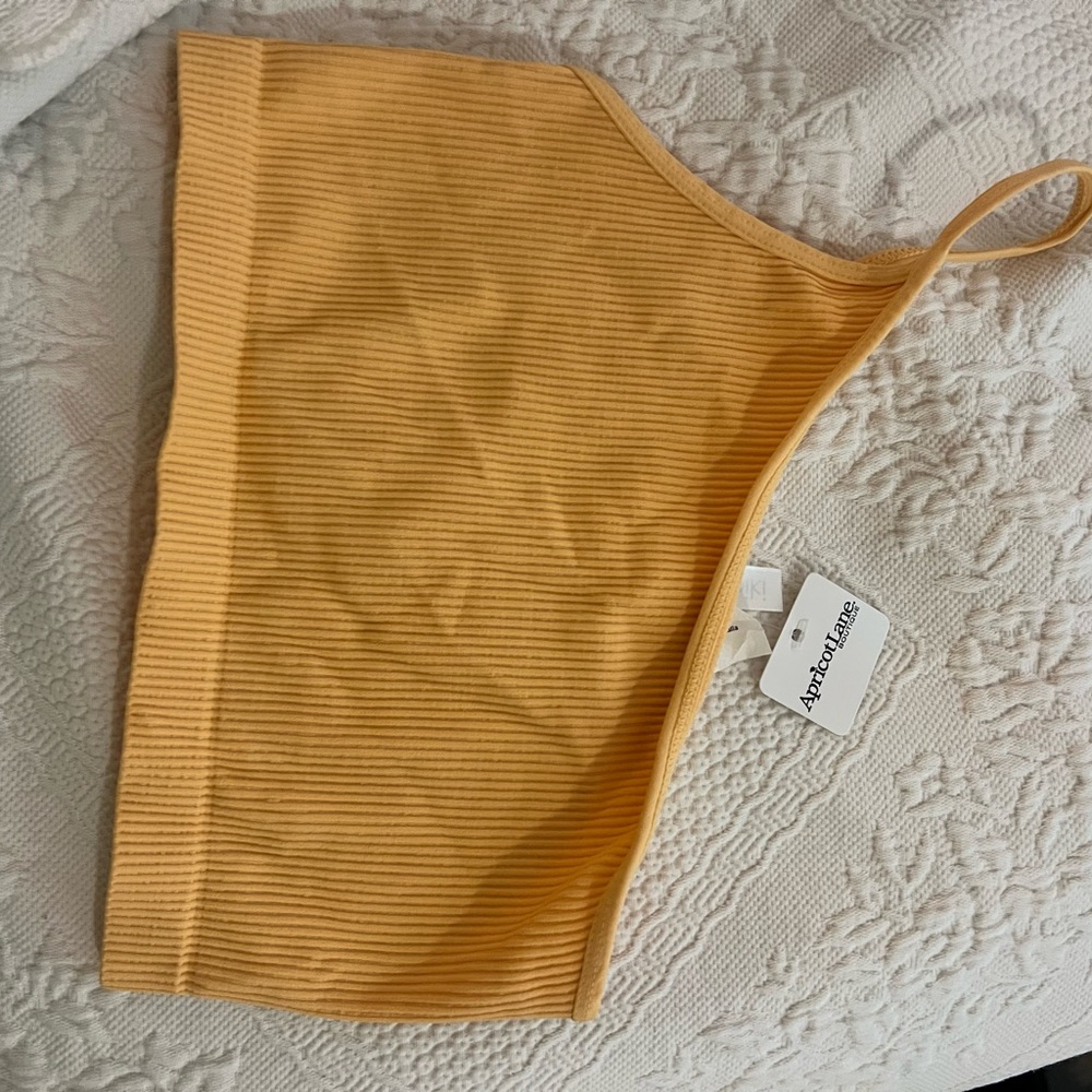 Apricot Lane One-Shoulder peach top
